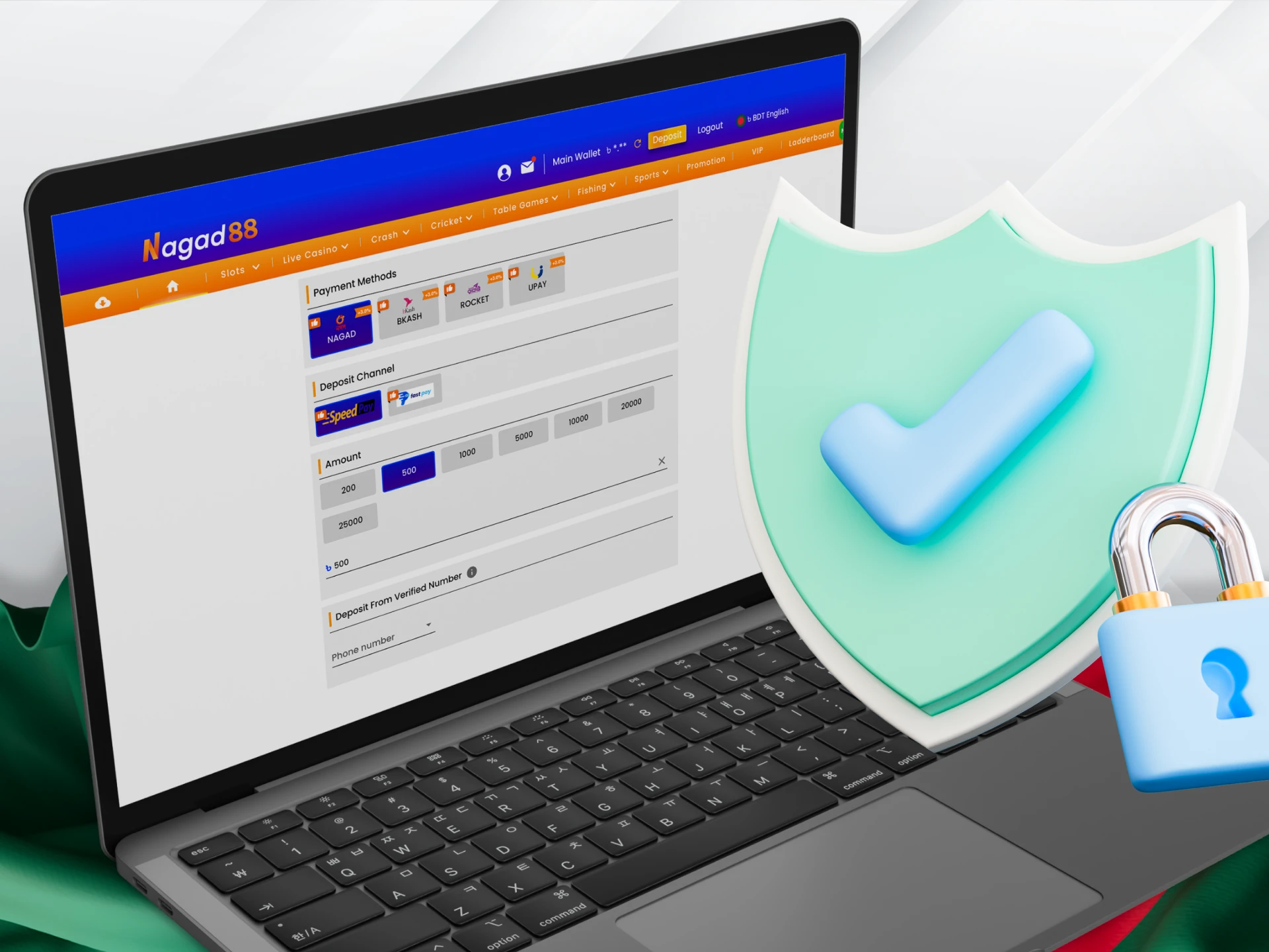 How is the Nagad payment system protected.
