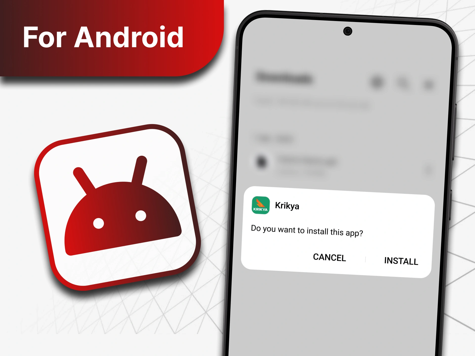 You can download Android app from the official site of the bookmaker.