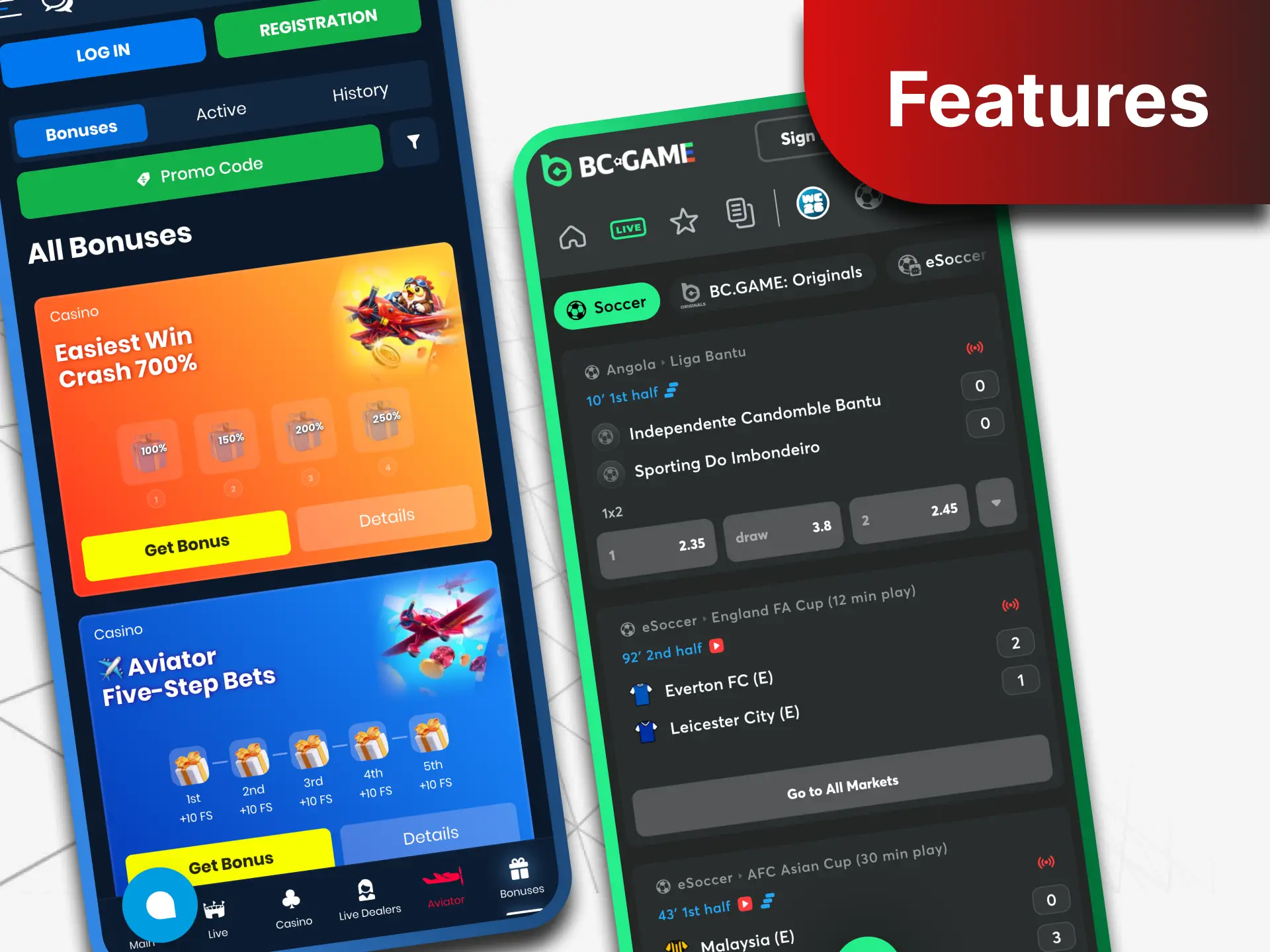 Learn about the features of bookmakers mobile apps.