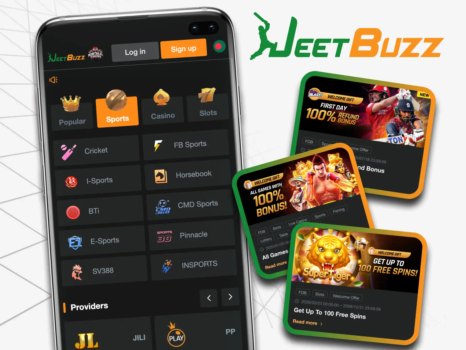 JeetBuzz app is a great option for sports betting.