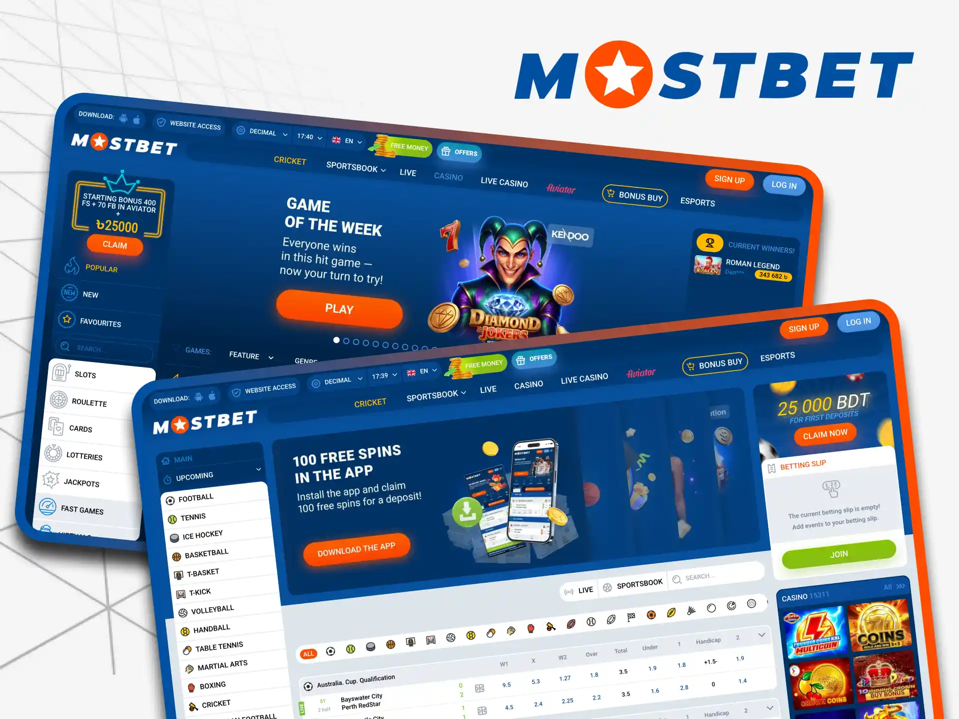 Use bonuses when betting at the Mostbet website.
