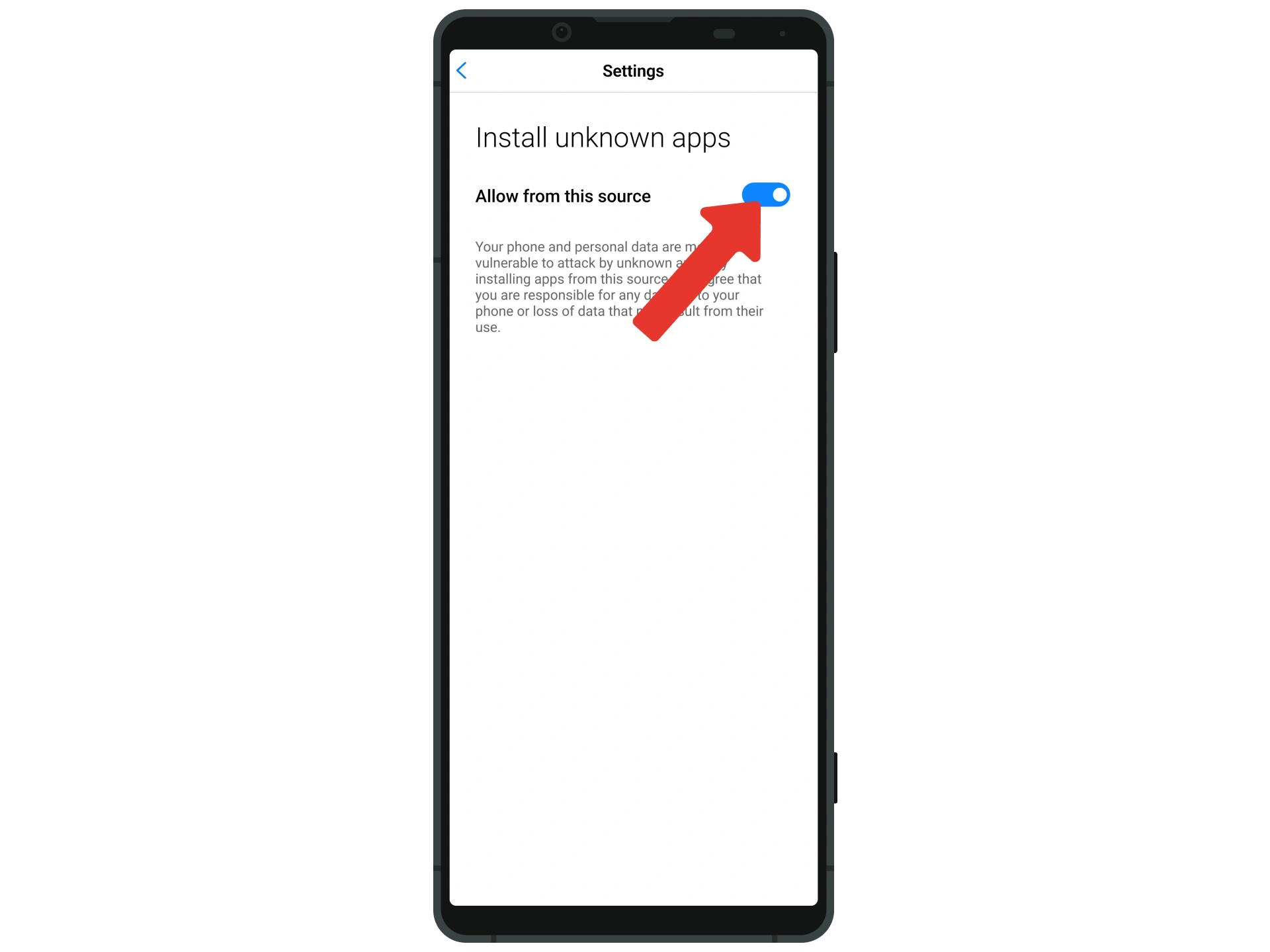 To access the 10Cric apk file without issues, allow installation from unknown sources.