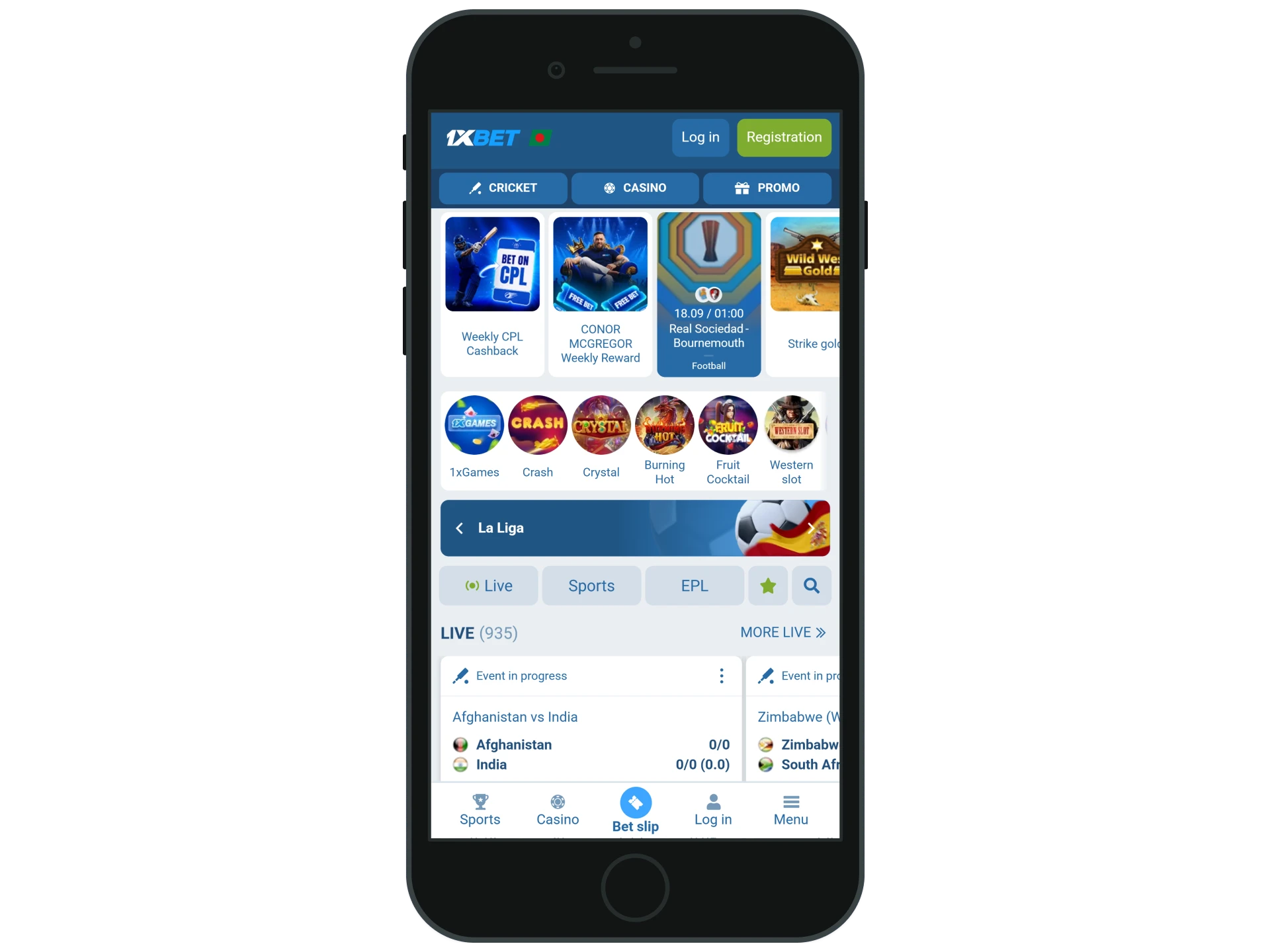 Visit the official 1xbet website to install the app.