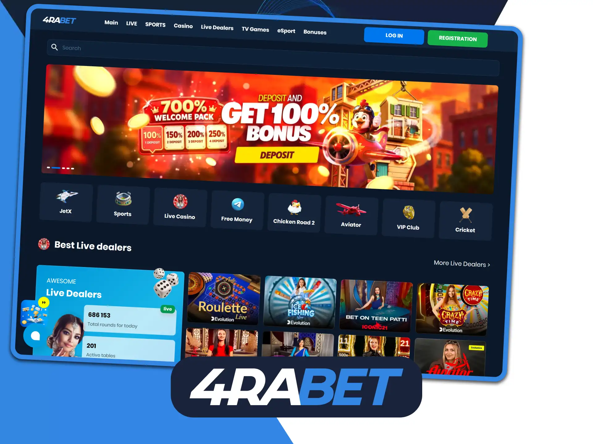 Try the 4Rabet PC version, which features all the same sections and games.