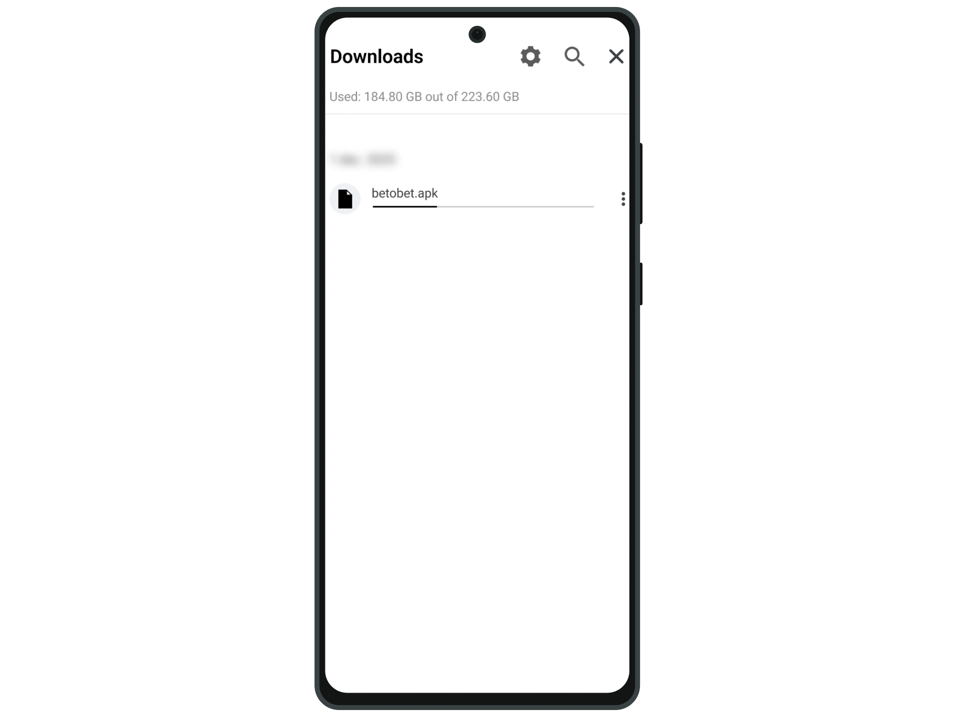 Download the Betobet APK and find the file in your downloads folder.