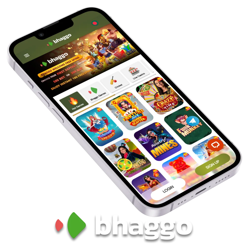 Go to the official Bhaggo platform to get the app.