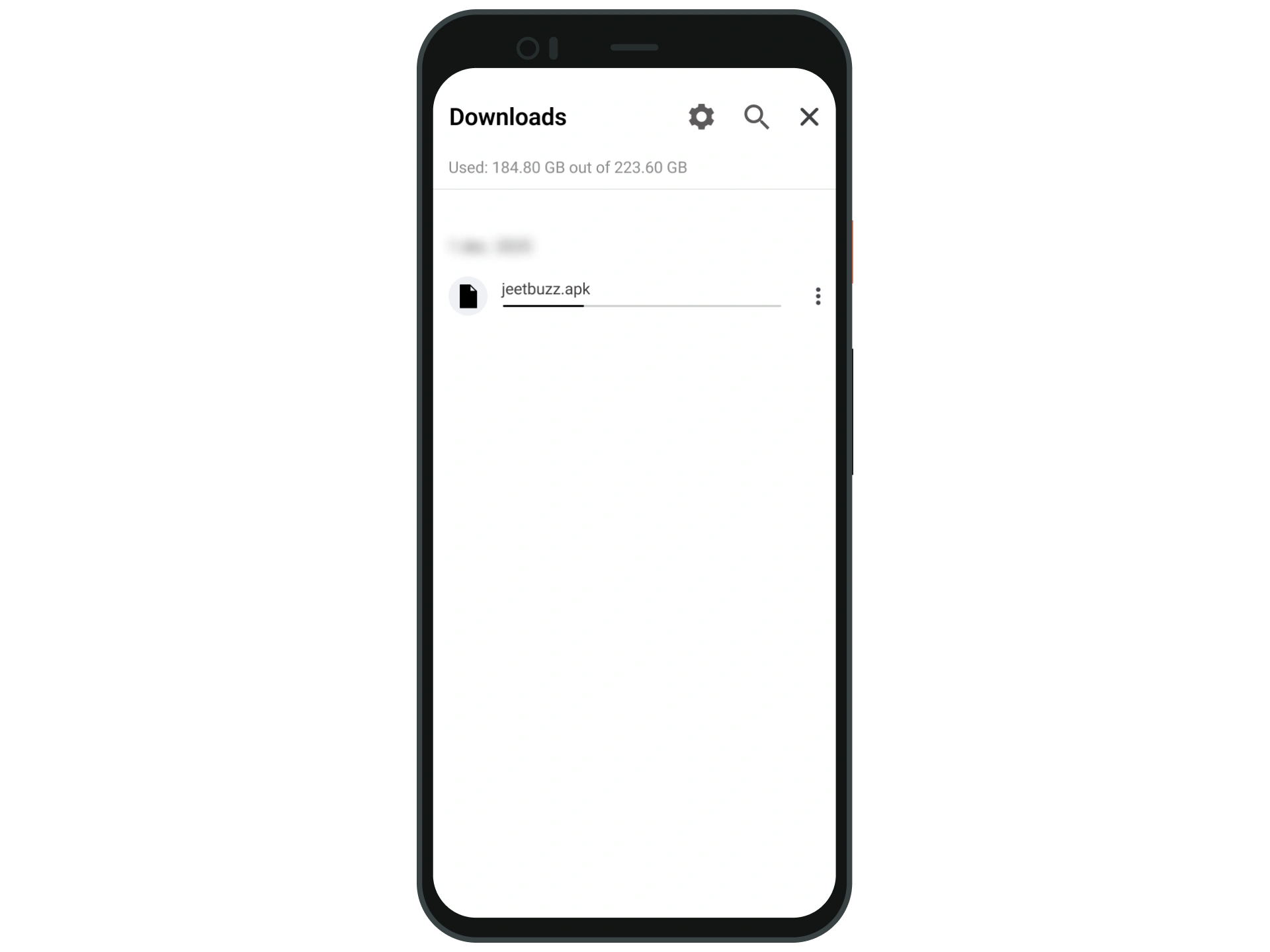 Wait for the download to complete and open the JeetBuzz APK file.