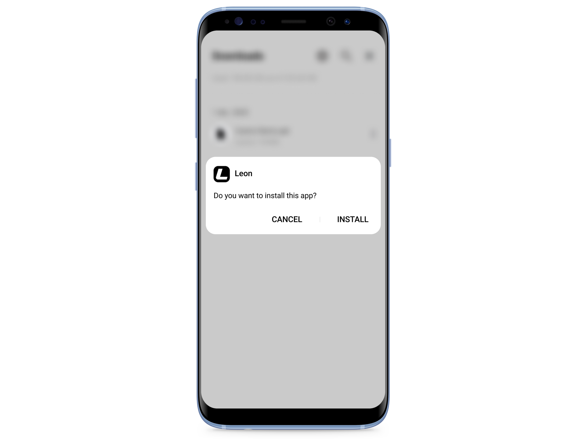 Complete the installation of the Leon Bet app.