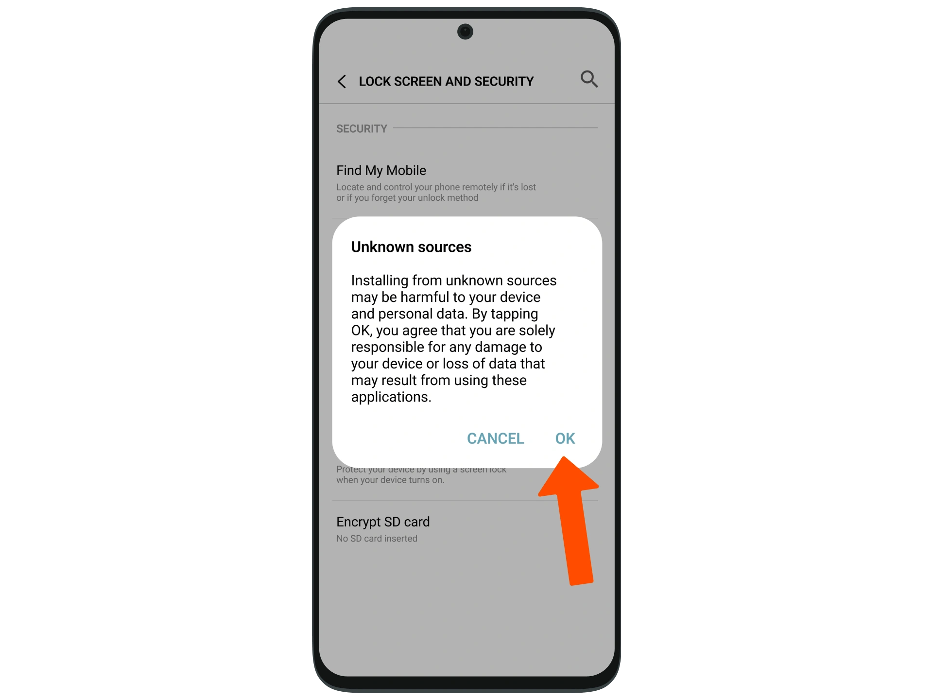 Allow the installation from unknown sources and download Mostbet.
