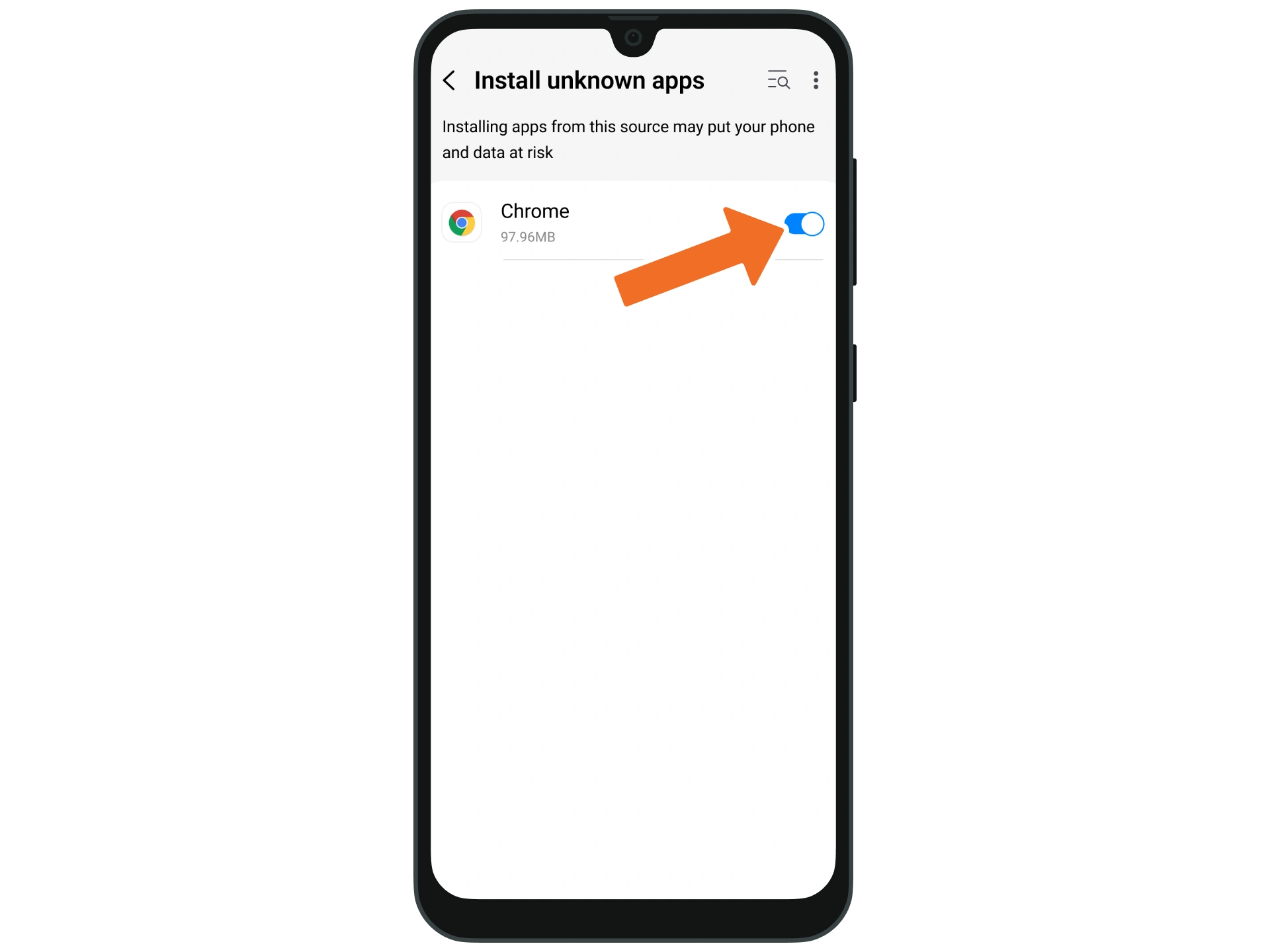 To install the Nagad88 app, you need to allow the installation of apps from unknown sources.